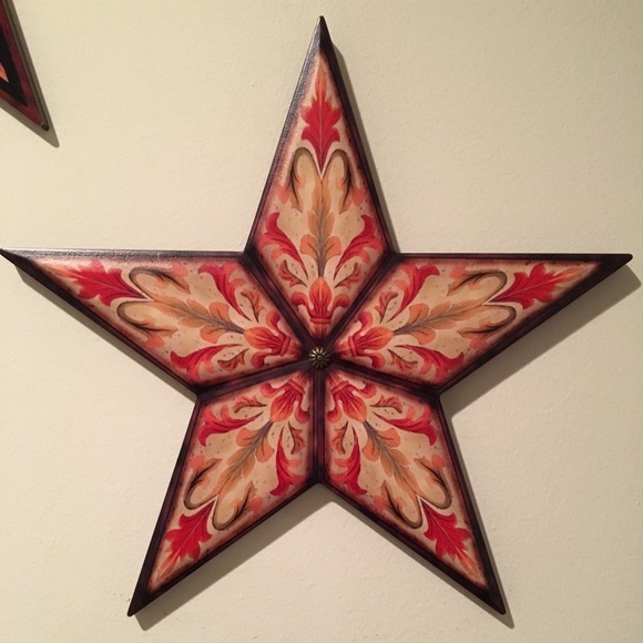 Antique Wooden Stars Wall Decor - Picture 2 of 3